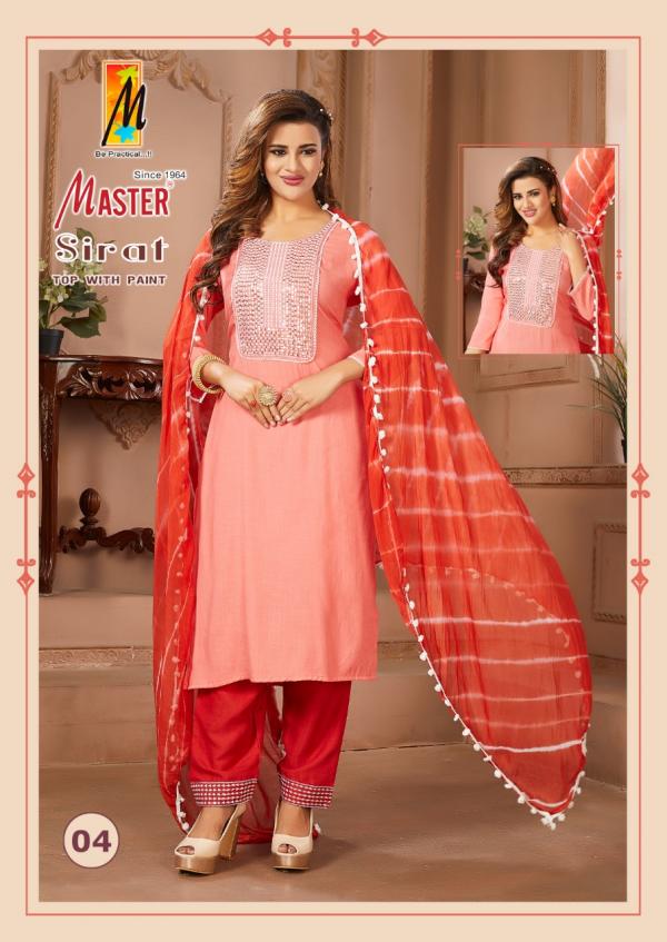 Master Sirat Fancy Kurti With Bottom Dupatta Collection